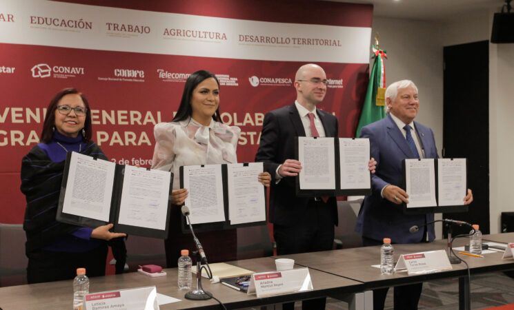 Con firma de convenio interinstitucional, Gobierno de México reafirma compromiso de consolidar Política de Bienestar